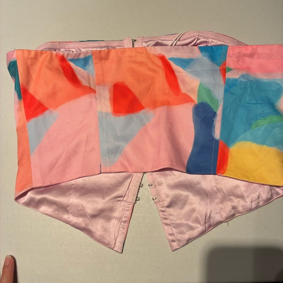 NWT Princess Polly Love All Strapless Crop Top in Multi Size 8 - Picture 9 of 10